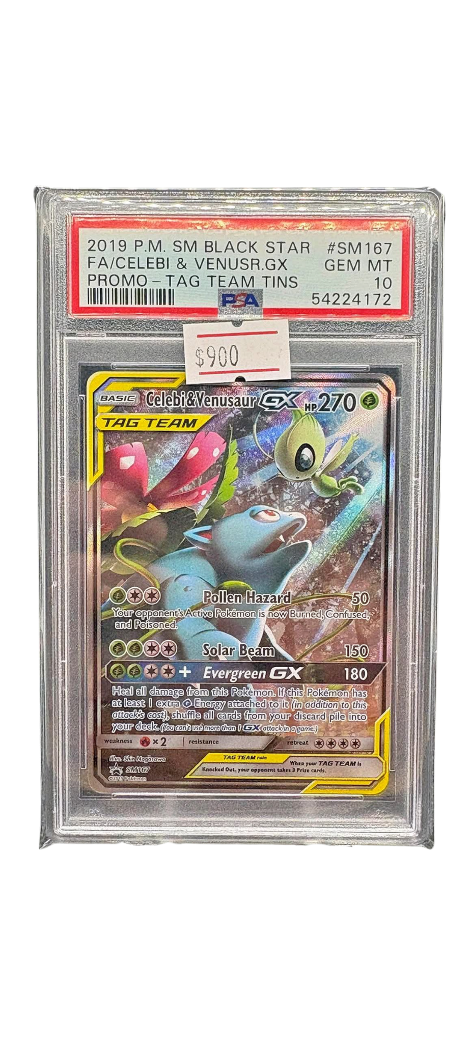 Venusaur Celebi Tag team GX sm167 PSA 10