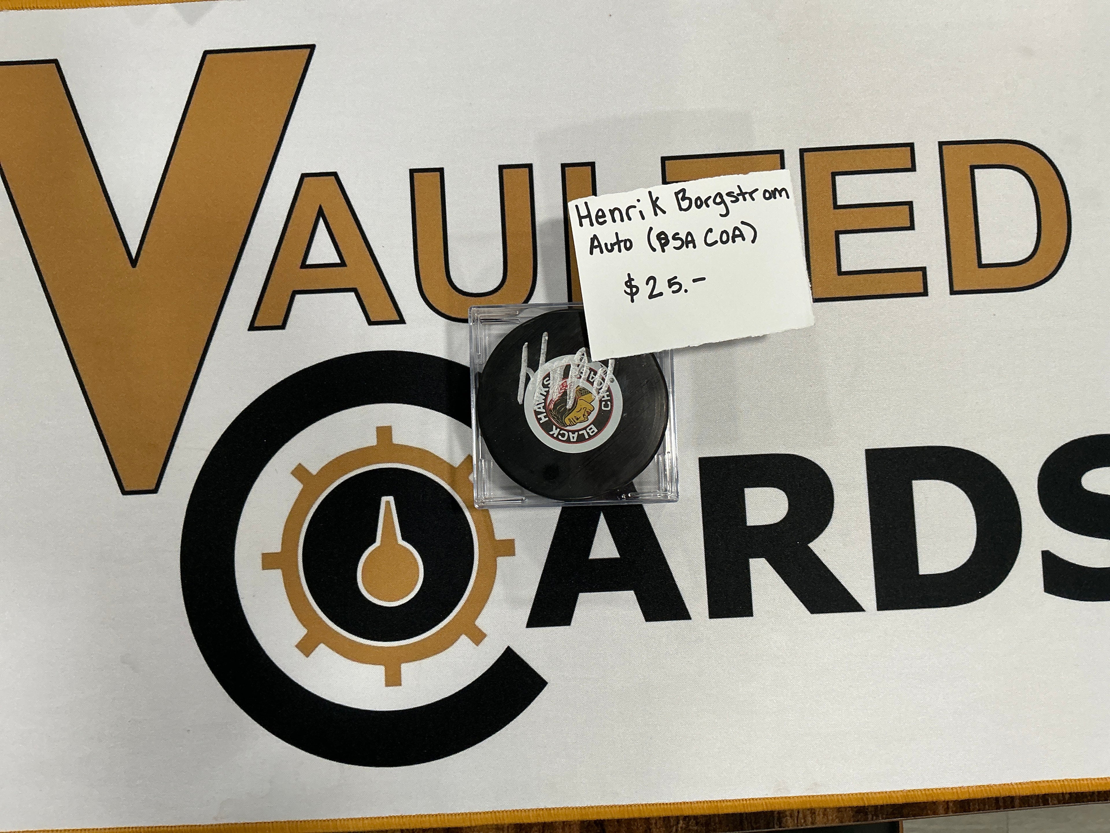 Henrik Borgstrom Autographed Puck