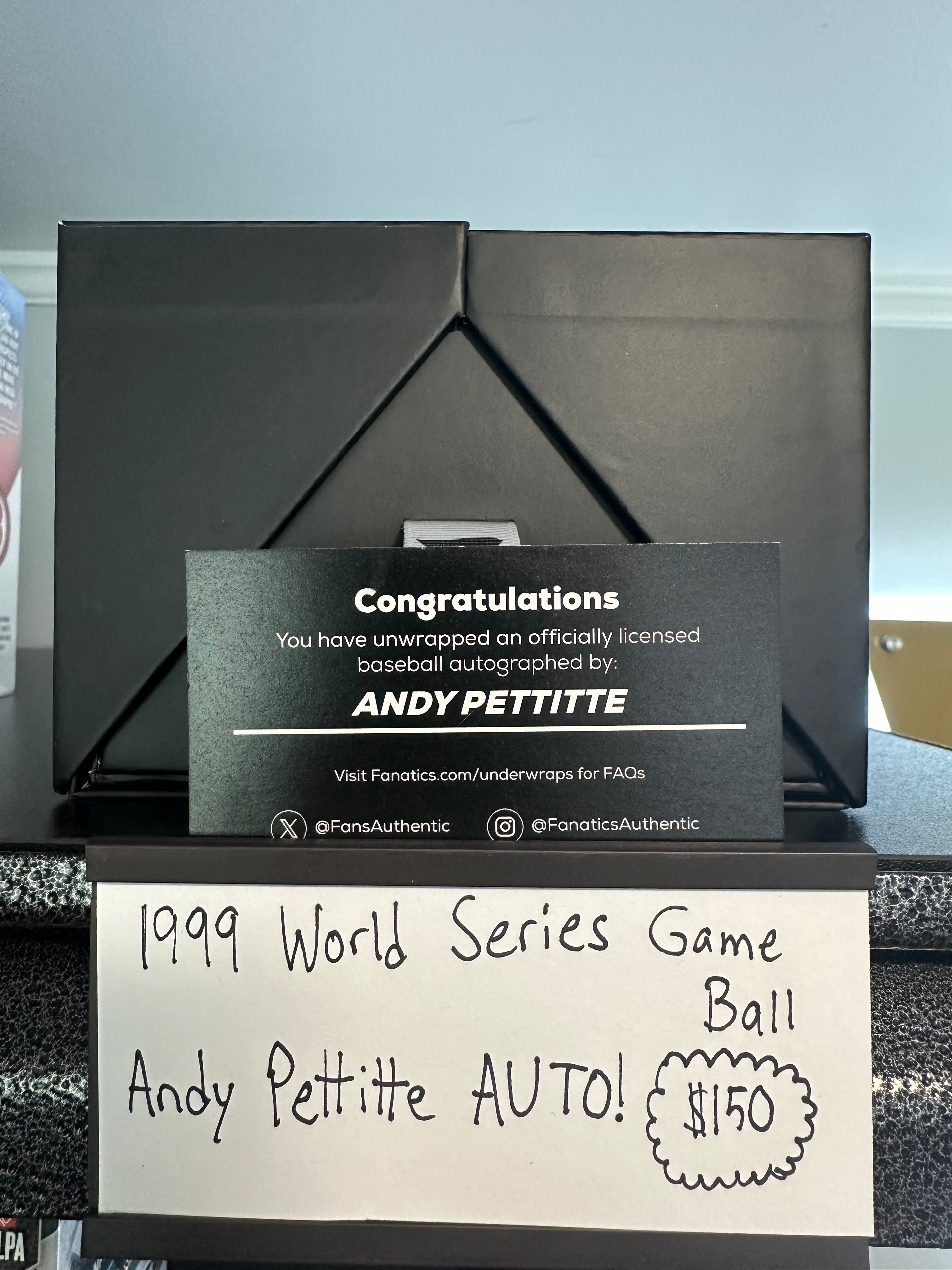 1999 World Series Baseball - Andy Pettitte Auto