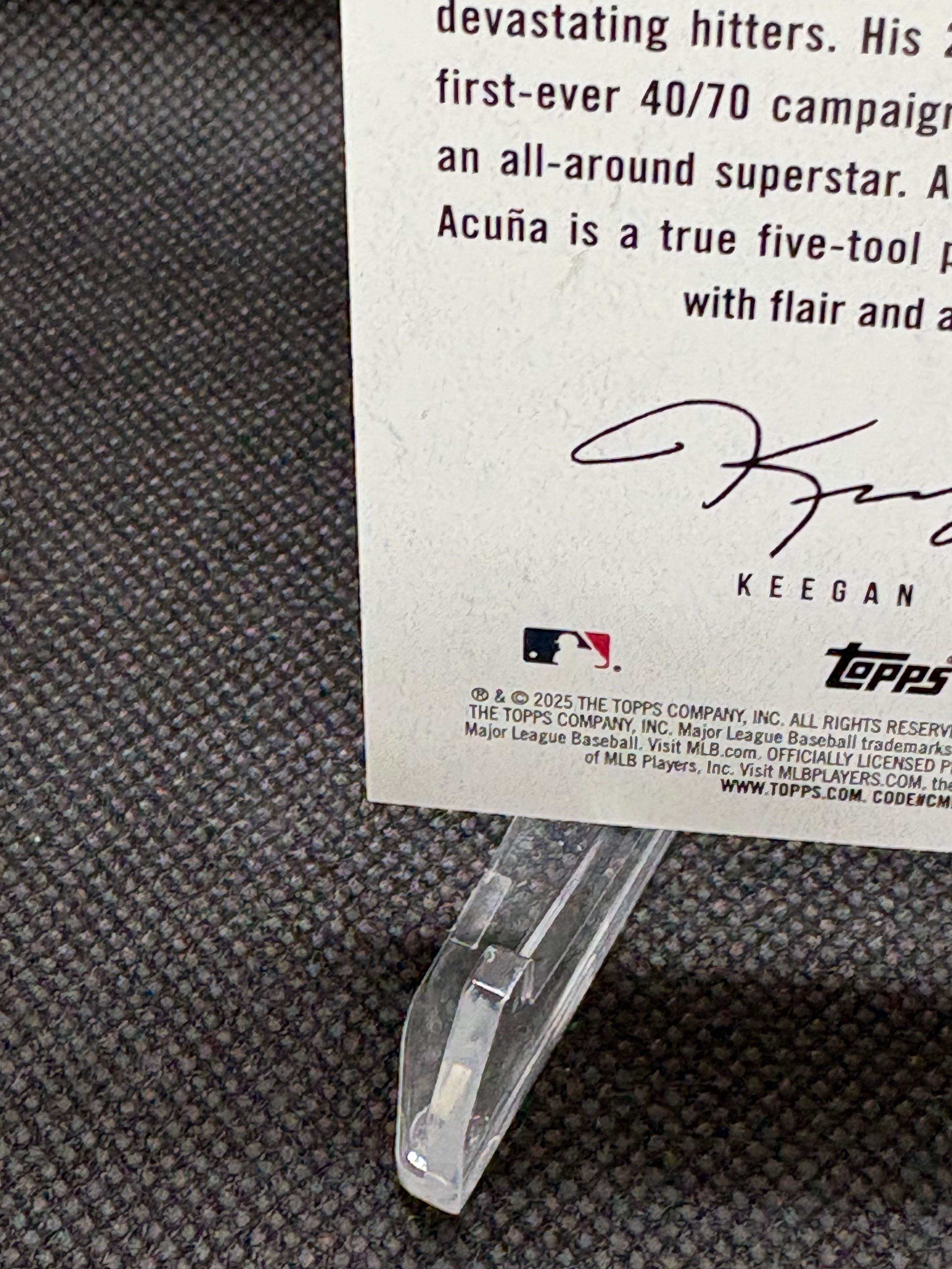 2025 Topps Ronald Acuna Jr Artwork Card