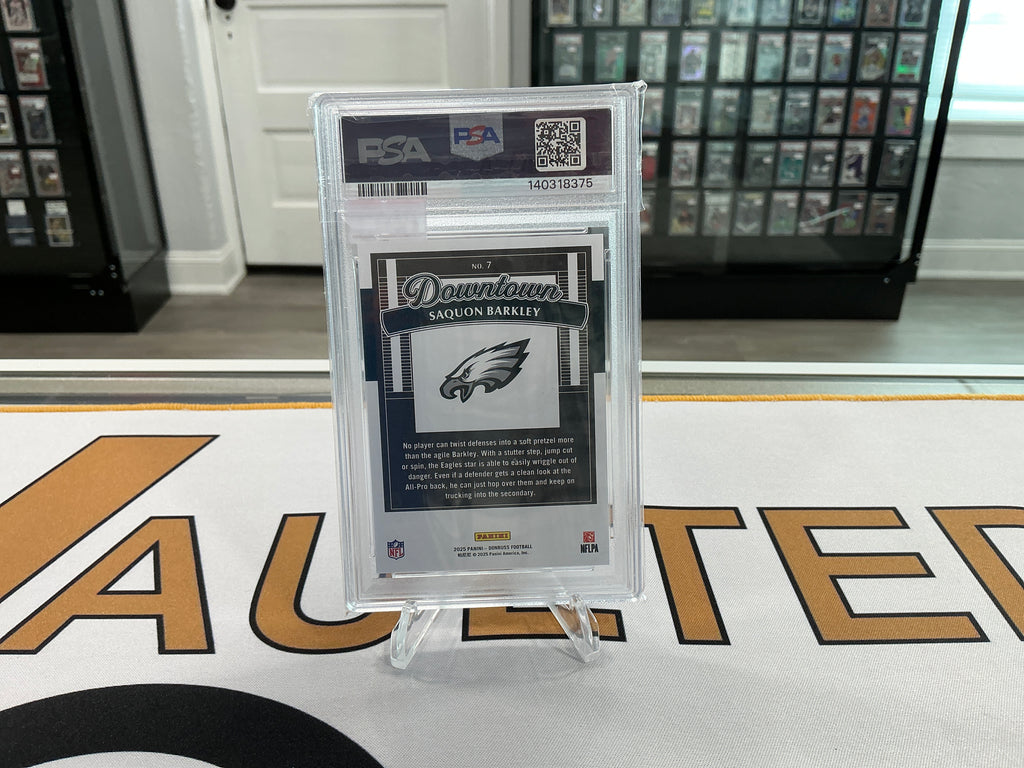 2025 Donruss Football - Saquon Barkey Downtown - PSA 10