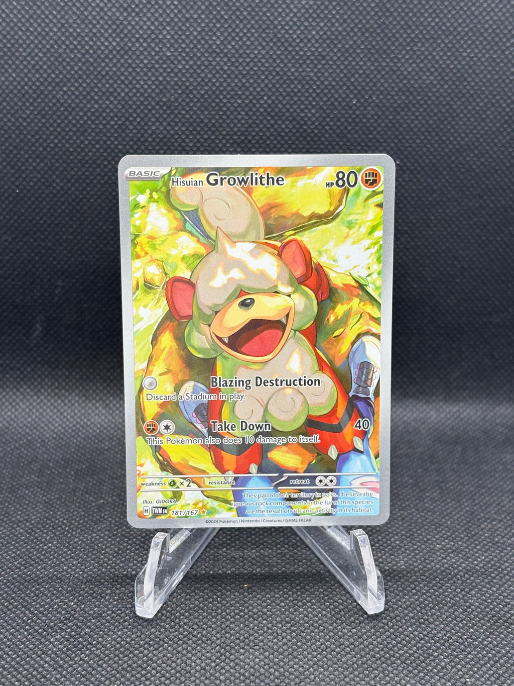 181/167 Hisuian Growlithe