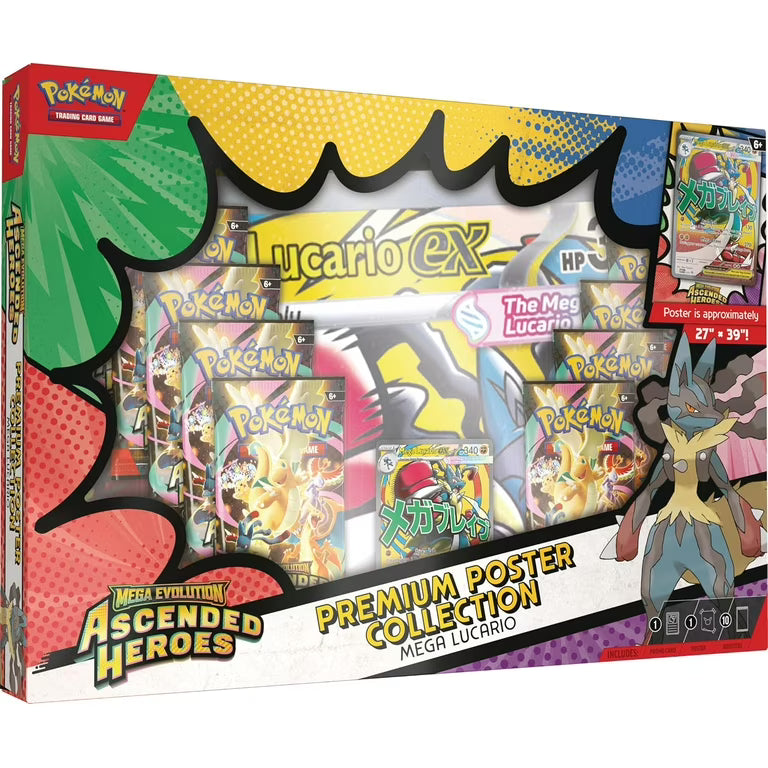 Pokemon Ascended Heroes Premium Poster Collection : Mega Lucario