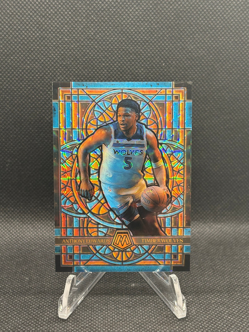 2024-25 Mosaic Basketball Anthony Edwards Stained Glass