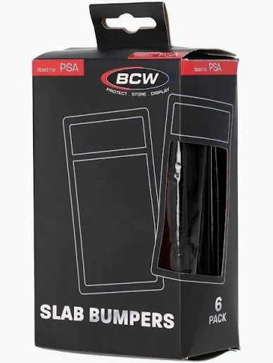 6 Pack PSA Slab Bumper Black