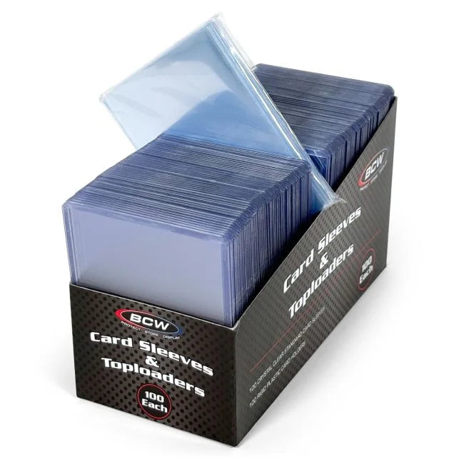 100ct Penny Sleeve Top Loader Combo