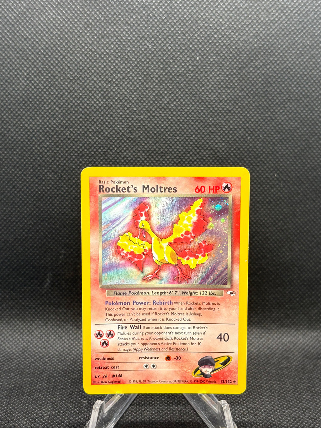 12/132 Rocket's Moltres Holo
