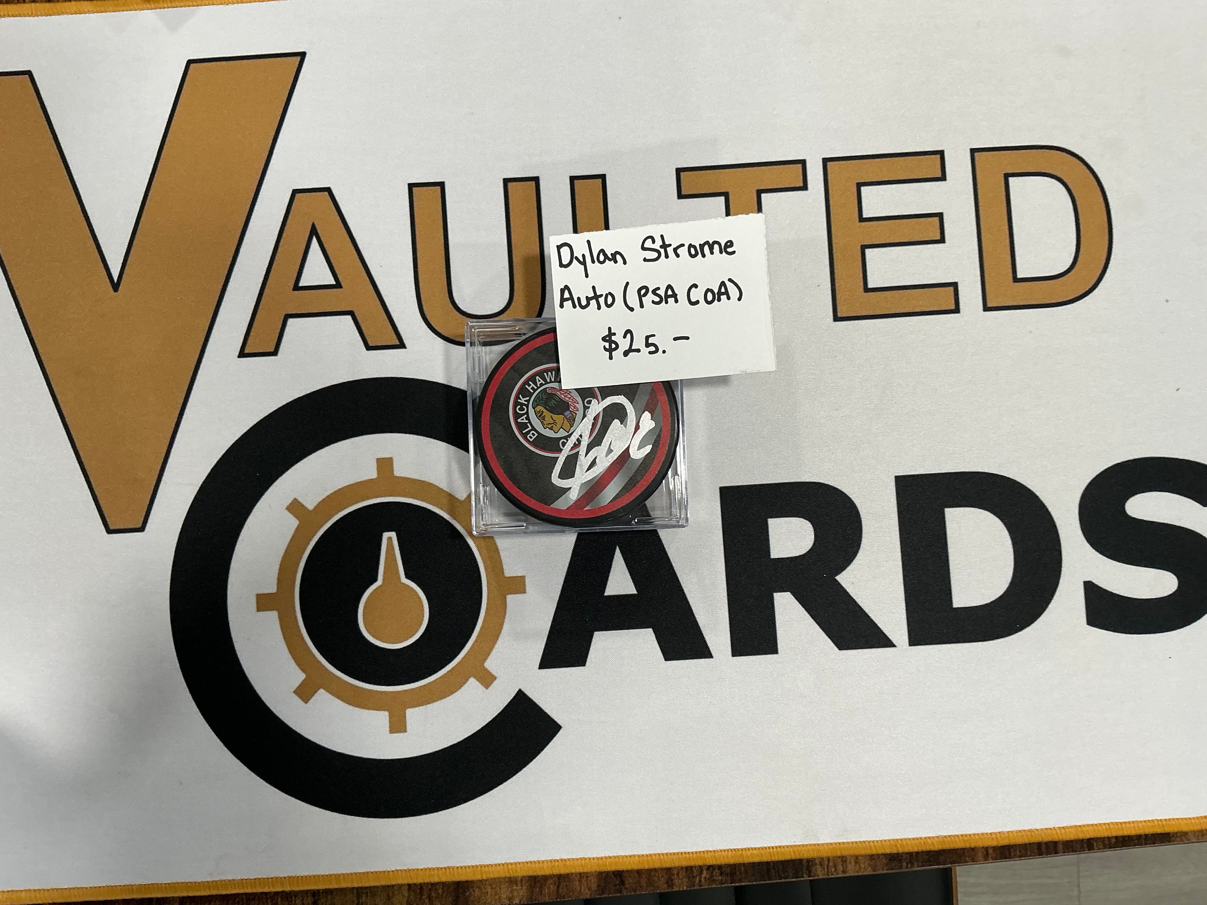Dylan Strome Autographed Puck