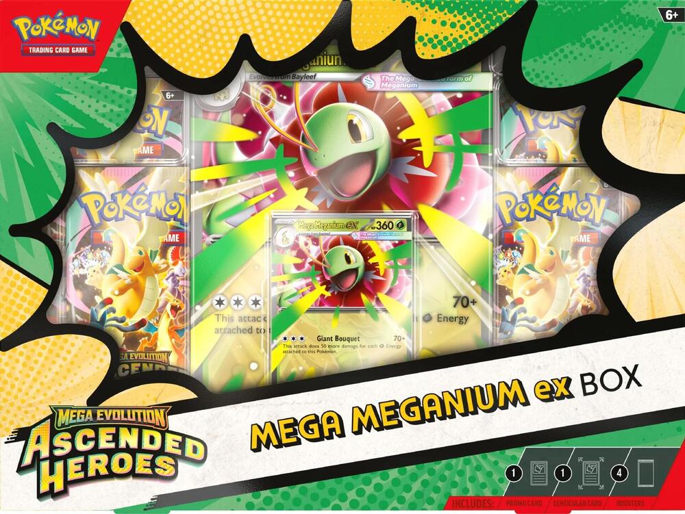 Pokémon Ascended Heroes Mega Meganium ex box