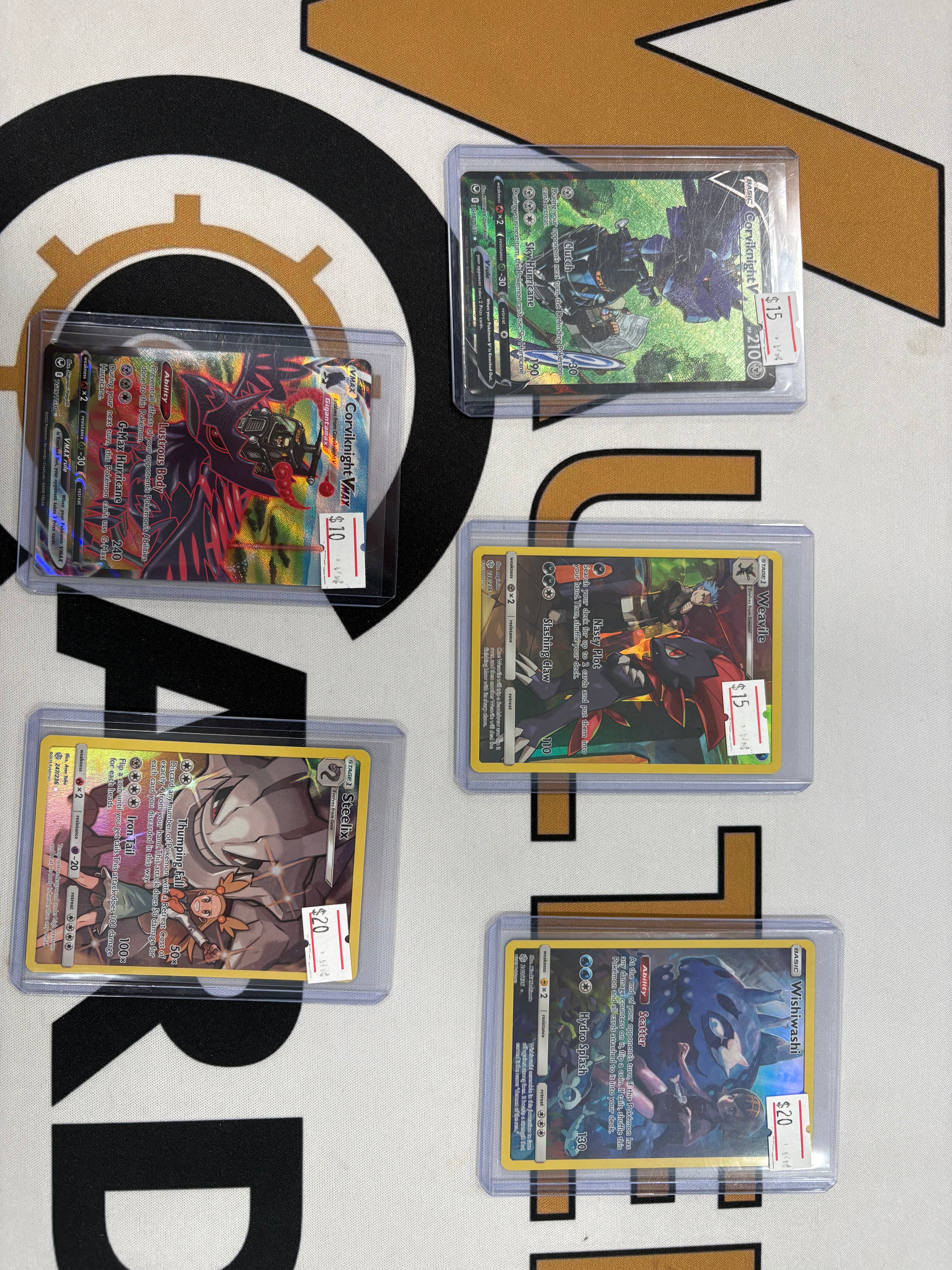 Wishiwashi + Weavile + Corviknight +Corviknight VMax + Steelix